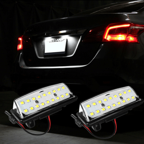 Rear LED Number License Plate Light Kit White For Nissan Altima/Sentra/Maxima - Picture 1 of 11