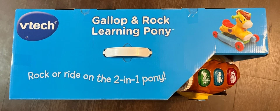 VTech, Poni de Aprendizaje al Galope y Roca, Juguete Interactivo para Paseo, Nuevo Sellado Foto 2 de 4