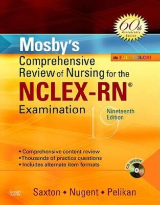Mosbys Comprehensive Review of Nursing for NCLEX-RN Examination, 19e - GOOD