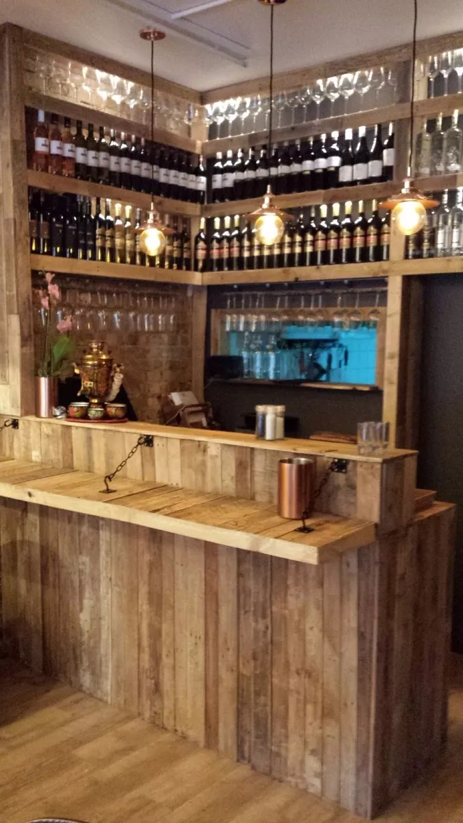 Rustic cheap bar counter
