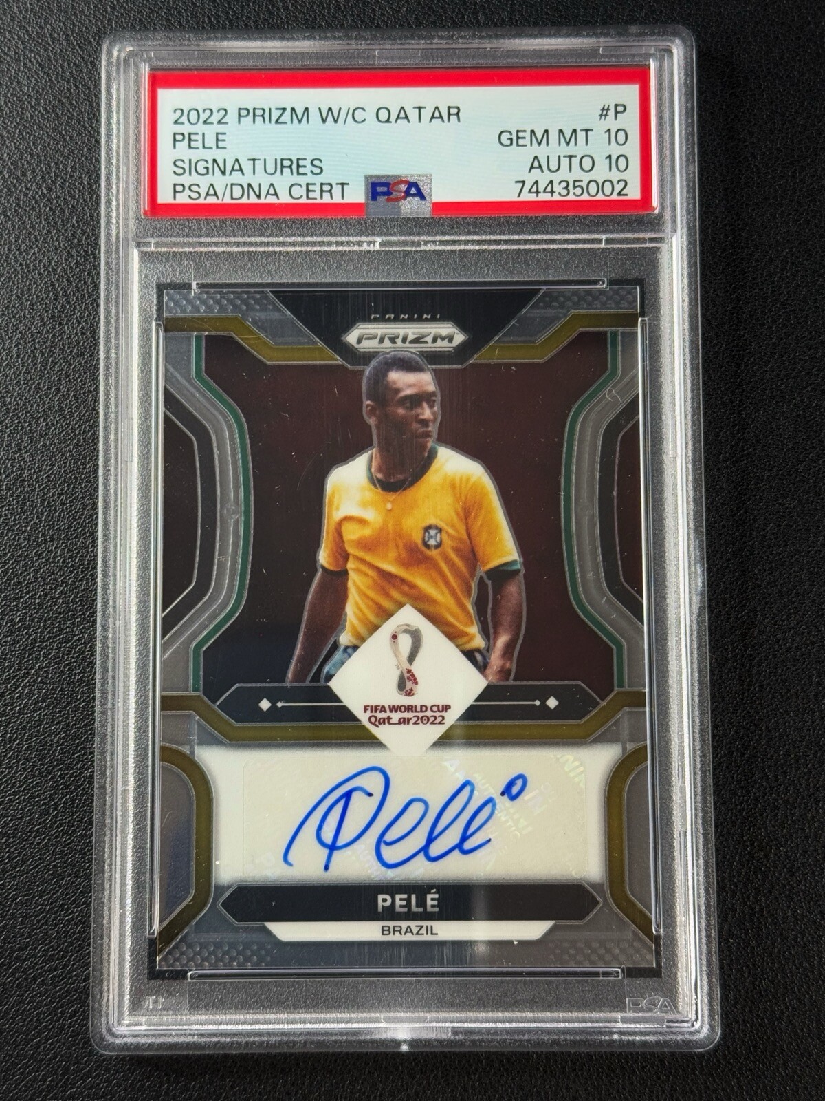 2022 Panini Prizm World Cup Pele Auto