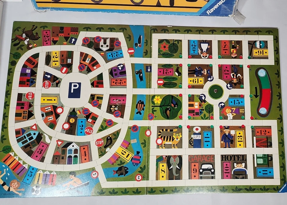 Juego de mesa Ravensburger Stop & Go Tráfico Alemania Occidental Europa 1977 Foto 2 de 4