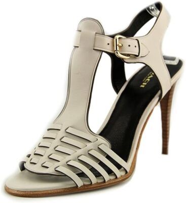 COACH Woman's Izzy Hell Sandal Chalk, Size: 9.5 M