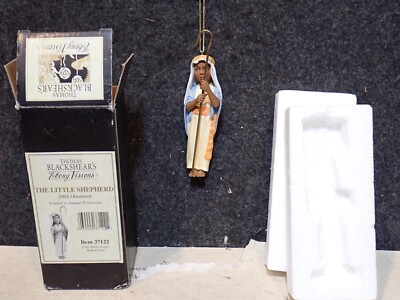 MIB Ebony Visions THE LITTLE SHEPHERD AFRICAN AMERICAN XMAS ORNAMENT BLACKSHEAR