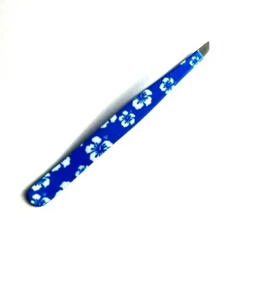 SALFOM Eyebrow Tweezers Hair Beauty Slanted Stainless Steel Coated Makeup Clip UK