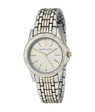 NEW ANNE KLEIN 2 TONE GOLD+SILVER,STAINLESS STEEL BRACELET WATCH AK/2127WTTT