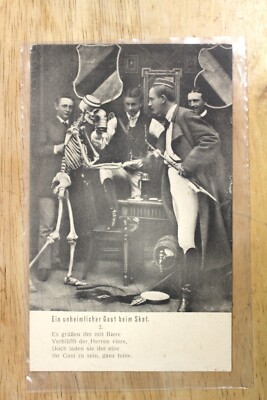 Ein Unheimlicher Gast Beim Skat - Vintage Skeleton - Theatre - German - Unused