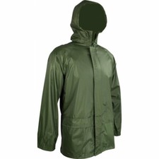 LADIES WATERPROOF WINDPROOF GREEN COUNTRY JACKET hiking walking hooded zip coat