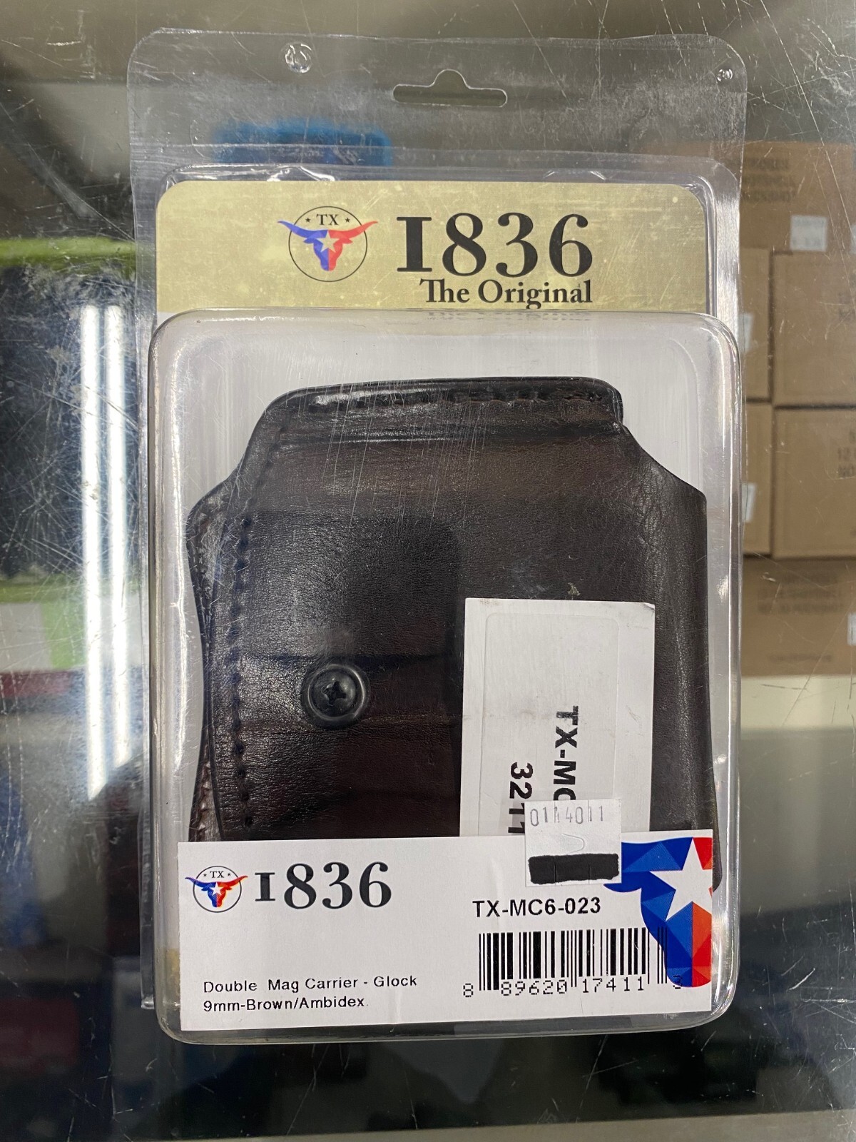 NEW 1836 Double Mag Carrier Glock 9mm Brown Ambidextrous (TX-MC6-023)-image