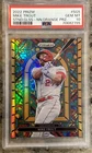 2022 Panini Prizm Mike Trout Stained Glass Prizm Neon Orange 78/100