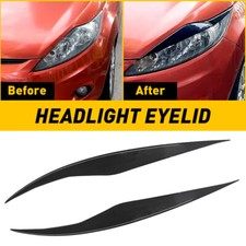 Eyebrows for FORD FIESTA MK7 08-12 PRE Facelift Headlight Lids ABS+Epoxy Resin