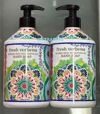 (2-Pack) HOME & BODY COMPANY ~ FRESH VERBENA Eucalyptus Oil REFRESHING HAND SOAP