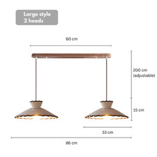 Vintage Ceramic Pendant Light White Scalloped Shade Wood Brass Ceiling Lamp Vintage Ceramic Pendant Light White Scalloped Shade Wood Brass Ceiling Lamp
