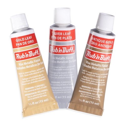 Wax Metallic Finish Kit 3 Color Rub n Buff Antique Gold Silver New