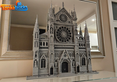 MOC-199891 Gothic Cathedral Facade Building blocks Set Model Gift Set 7308 pcs