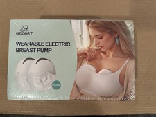 Nezart Wearable Double Electric Breast Pump White Hands-Free Breastfeeding Pump