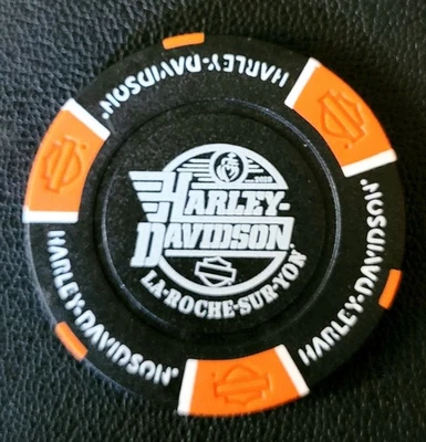 1 Orig. Harley-Davidson Pokerchip " H-D La Roche sur Yon, Mouilleron, France" - Bild 1 von 2