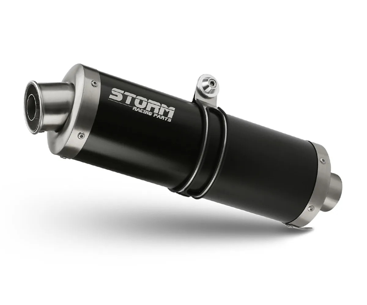 Exhaust Storm by Mivv Muffler Gp Nero Steel for Suzuki Gsx-r 750 2008 > 2010