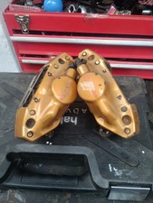 Rear Brembo 2 Pot Brake Calipers Gold Subaru Impreza Gdb Ggb Wrx Sti 01-07 Rear Brembo 2 Pot Brake Calipers Gold Subaru Impreza Gdb Ggb Wrx Sti 01-07