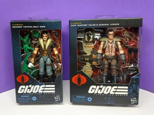 G.I Joe Classified Series Richard Crystal Ball King & Chip Raptor Talon Set of 2