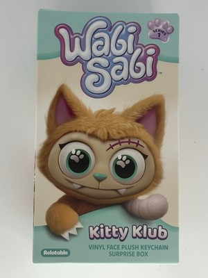 Scaredy Cat Wabi Sabi Kitty Klub Blind Box Vinyl Face Keychain Surprise Box