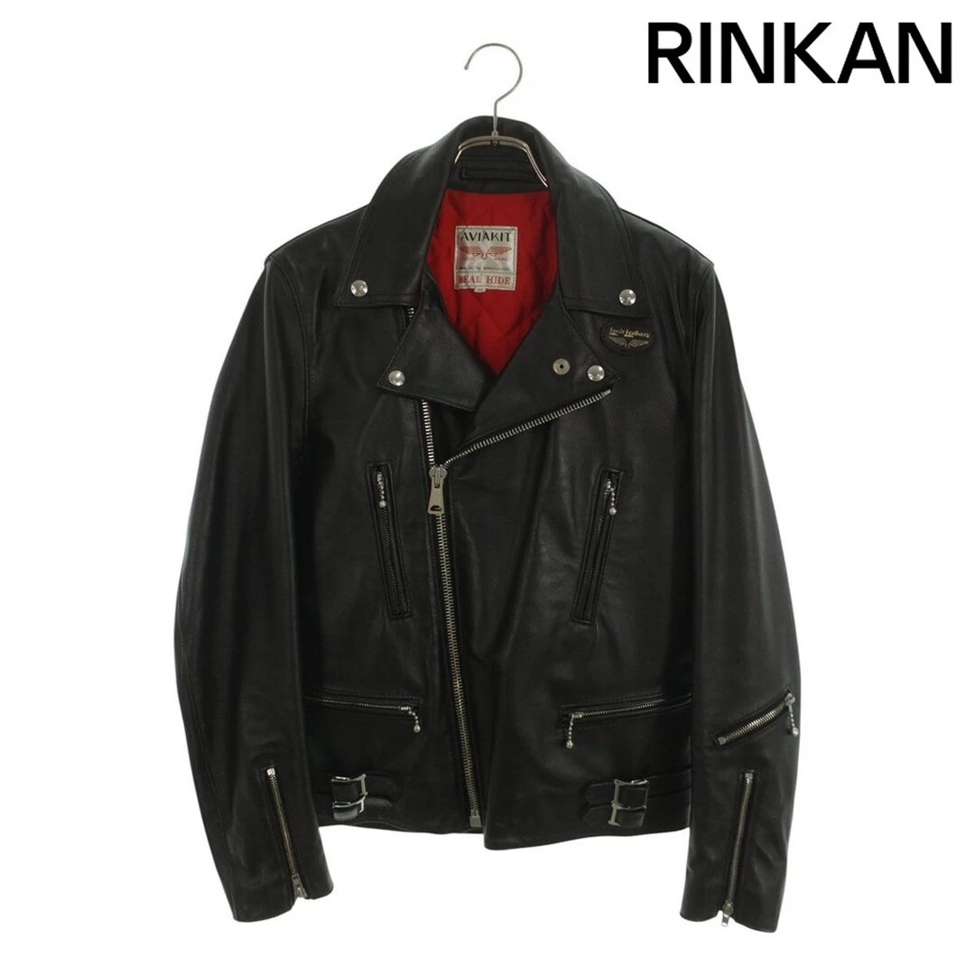 Lewis Leathers ライトニング AVIAKIT 40 ブラック Lewis Leathers（ルイスレザー） ダブルライダースジャケット AVIAKIT