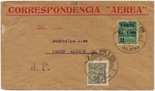 Brasilien 1931 VARIG Luftpost-Brief MiF V9 Pelotas nach Porto Alegre / 1248