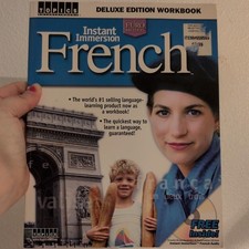 Instant Immersion French: Deluxe Edition Workbook with CD's VERY GOOD