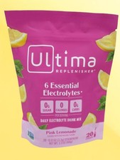 ULTIMA REPLENISHER DAILY ELECTROLYTE DRINK MIX PINK LEMONADE 20 STICKPACK 2028 