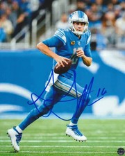 Jared Goff Signed Autographed Detroit Lions 8x10 Photo with COA/MatchingHologram