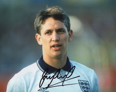 GARY LINEKER signiertes 10x8 Foto TOTTENHAM & ENGLAND Legende Echtheitszertifikat