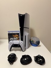 Sony PlayStation 5 Slim Disc Edition 1TB With Controller + Two Games - MINT