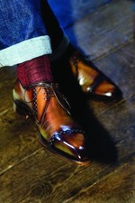 New Bespoke Handmade Oxford Lace Up Classic P...