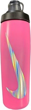 NEW Nike Refuel 24floz Squeeze Water Bottle w/ silver Nike Logo CS1990