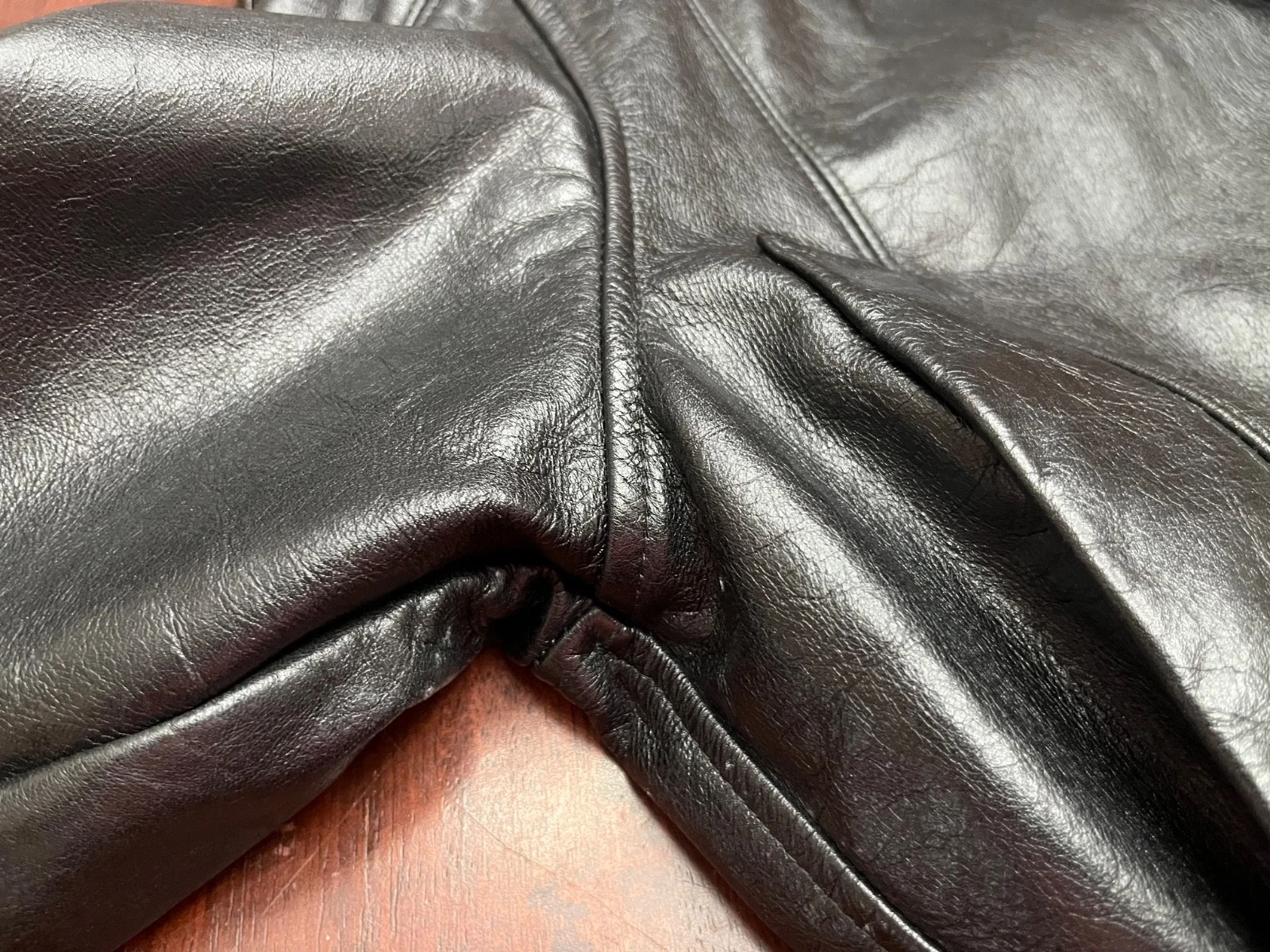 VINTAGE LA MATTA MENS ITALIAN LEATHER JACKET~US L ~ITALY SZ 50~EXCELLENT SHAPE image 23