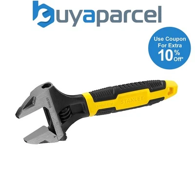 Stanley Adjustable Wrench 6in / 150mm Max Steel Control Grip STA090947 0-90-947 - Image 1 of 4