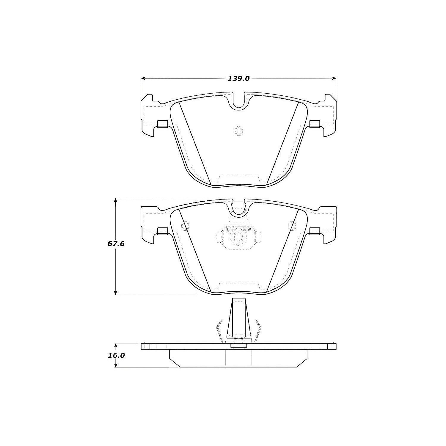StopTech 308.09190 Disc Brake Pad Set For Select 00-13 Bentley BMW Models