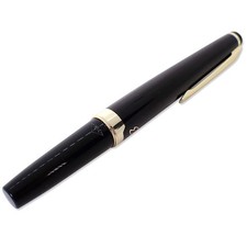 Vintage Pilot Elite Pocket Pen 18K Gold Extra Fine EF Black Gold Fountain Pen