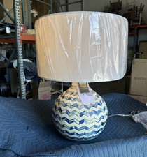 Serena & Lily Westerly Table Lamp-Navy Blue