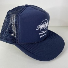 Hurley Transportation Vintage Trucker Snapback Hat Navy Blue