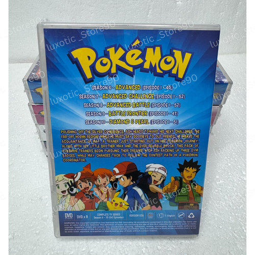 Pokemon Complete Series DVD Box Set (Seasons 1–25) English Dubbed All Region - Zdjęcie 6 z 18
