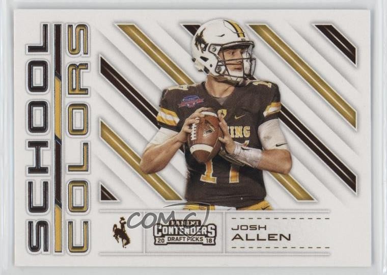 2018 Panini Contenders Draft Picks School Colors Josh Allen #3 Rookie RC