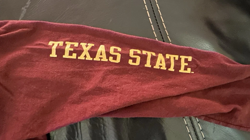 Champion Texas State University Bobcats Youth Long Sleeve T-Shirt Size XL - Image 2 of 4