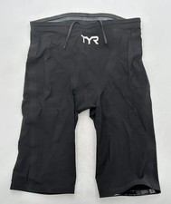 TYR Mens Avictor 2.0 High Waist Swimsuit, Black, Size 34