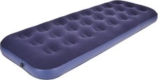 Single Size Air Mattress Inflatable Bed, Blow Up Single, Navy Blue