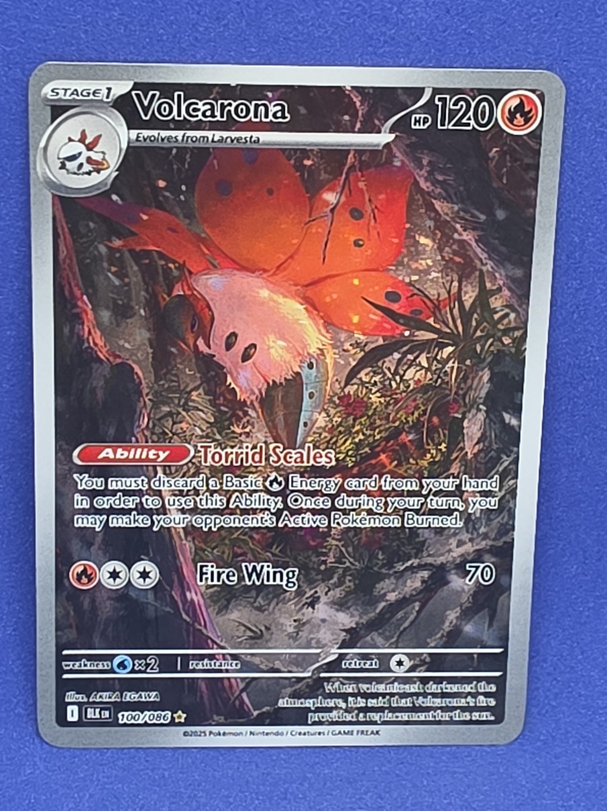 Volcarona 100/086 Sv: Black Bolt Holo