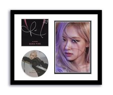 Blackpink Rose Autographed Signed 11x14 Custom Framed CD Photo Born Pink ACOA