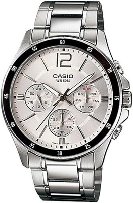 Casio MTP-1374D-7A NEW Men's Quartz Watch Analog Stainless Steel Band..