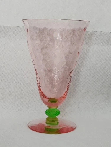 Watermelon Depression Glass  Goblets