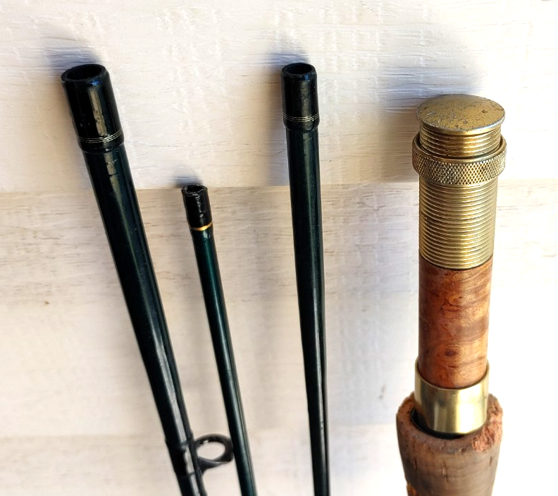 Orvis Trident TL Fly Fishing Rod Green 4 Piece Pole 6.5 Mid Flex 8